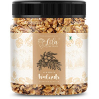 Lila Dry Fruits 100% Natural Raw Walnut Kernels 8Pcs 1Kg (2 X 500Gms) Jar Pack | Premium Akrot Giri | High In Protein & Iron | Low Calorie Nut | Dry Fruit