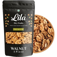 Lila Dry Fruits Walnuts 200 Grams | Premium Whole & Natural Walnut | Akrot Giri Rich In Iron And Protein | Akhrot Nuts Ideal For Breakfast, Snacking | Dry Fruits Perfect For Gifting (Grade 2Pc) M2