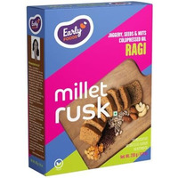 Early Foods - Ragi Rusk | Millet Rusk Sugar Free | No Maida Rusk | Rusks For Kids | Millet Toast Rusk Biscuit 210G
