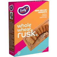 Early Foods - Early Foods Whole Wheat Rusk | Wheat Toast | Toast Biscuits | Atta Rusk | No Maida Rusk| Kids Snack | 210G