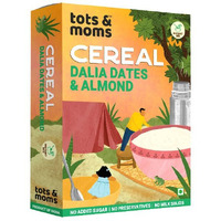 Tots And Moms Protein & Calcium Rich - Instant Cereal|No Sugar No Milk - Preservative Free Travel Friendly Healthy Porridge Mix For Kids (200 G (Pack Of 1), Dates)