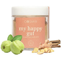 Cosmix-My Happy Gut|Prebiotics&Probiotics-Promotes Healthy Gut Microbiome|Mulethi&Triphala Powder|Helps With Acidity,Digestion&Bloating|No Preservatives|No Added Sugar|60G-40 Servings (Pack Of 1)