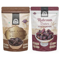 Wonderland Foods 400G (200G X 2) Premium Kalmi (Safawi) And Mabroom Dates Box | Healthy & Nutritious Soft Khajoor | Khajur Rich In Iron, Fibre & Vitamins