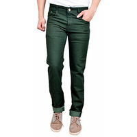Studio Nexx Men's Regular Fit Jeans (Basicsnew_Darkgreen_32_Dark Green_32)