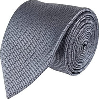 Kovove Silver Solid Neck Tie For Men