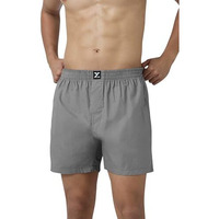 Xyxx Men Combed Cotton Innerboxers, Regular Fit, Solid, Pack Of 1, Xybox96L, Ash Grey, L