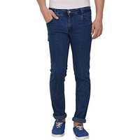 Studio Nexx Men's Regular Fit Stretch Jeans (Dark Blue)