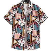 Greciilooks Mens Rayon Casual Shirt Regular Fit Men Casual Shirt (Multicolour, Large)