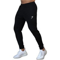 Fuaark Men Track Pant Gym Workout Jogger With Pocket Black