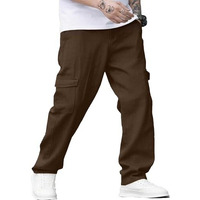 Veirdo Pure Cotton Baggy Fit Ankle Length Mid Rise 4 Pocket Cargos For Men (Vdemcrg01_Brwn_L) Brown