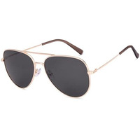 John Jacobs Ali Fazal Gold - Grey | Full Rim Pilot Stylish & Premium Sunglasses | Polarized And 100% Uv Protected | Men & Women | Medium | Jj S70012