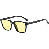 Augen By Visions India Retro Vintage Square Abstract Unisex Uv Protected Sunglasses Uv400 Protected Medium Size (Yellow, 116)- Pack Of 1