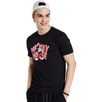 Amazon Brand - Symbol Men's Graphic Disney Regular Fit T-Shirt (Sym-A23-Tsh-01-D_Jet Black_L)
