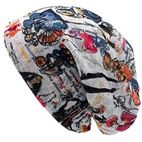 Youstylo - You Are Priority Men's Women's Slouchy Blended Cotton Summer Beanie Skull Cap (Free Size, 3012F) (Multicolour-Off White)