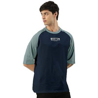 Maniac||Printed Tshirt For Men||Drop Shoulder Tshirt For Men||Round Neck For Men||Cottonblend Oversized T-Shirt Blue