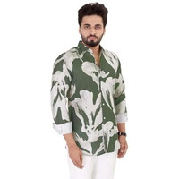 Brown Culture Solid Linen Cotton - Printed - Full Sleeve - Summer-Regular Fit - Men Stylish - Everyday Formal Wear - Casual Shirt For Men Xl