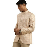 Vastramay Men's Gold Jacquard Jodhpuri_Vasmjp005Go_38