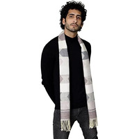 Ravaiyaa - Attitude Is Everything Soft & Warm Wool Muffler Casual Winter Scarf Arrow Striped Muffler For Men's (Light Purple & Multi Color)