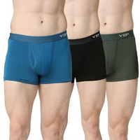 Vip Men's Cotton Solid Trunks (Pack Of 3) (Vp-Mi-Tr-Snsry-10P-M-Po3_Pack Of 3