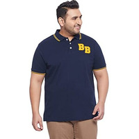 Bigbanana Men's Regular Fit Polo (Macald-Nb,Navy Blue,4Xl)