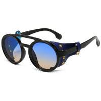 Augen By Visions India Retro Vintage Round Flap Unisex Sunglasses (C1)