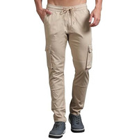 Miraan Men's Cargo | Cotton Regular-Fit Cargo Pant | 6-Pockets (Sigcargobeige32_Beige_32)