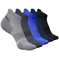 Heelium Bamboo Ankle Length Socks For Men | Odour-Free & Breathable | 3X Softer Than Cotton Socks, Grey, Blue, Blue, Black, Grey