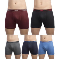 Vip Men's Cotton Solid (Pack Of 5) (Ultima_Trunks_Po5_90_Assorted