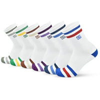 The Sock Street Sport Cushioned Crew/Calf Socks For Men Combo | Athletic & Sports Shocks | Anti Bacterial, Super Soft, Breathable, Moisture Absorbent & Odour-Free | Premium Cotton Full Length - White