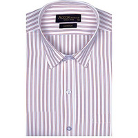 Accox Men's Striped Full Long Sleeves Regular Fit Cotton Formal Checkred Shirts(Gcr78_42) Multicolour