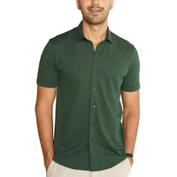 Damensch Constant Cotton Thermoregulating Pique Half Shirts-Pack Of 1-Mountain View-X-Large