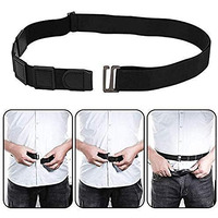 Homartel Advanced Tucker Shirt Stay Tuck In Adjustable Belt For Men And Women | Formal, Garter Elastic Strecheable Belt (Black)
