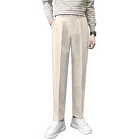 Kargeens Pants Trousers For Men Formal Stretchable Slim Fit Mid Rise (Raj9008_Beige