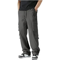 Indoprimo Men Cargo || Men Cargo Pants || Men Cargo Pants Cotton || Cargos For Men || Men Cargo Trouser (In, Alpha, L, Darkgrey)