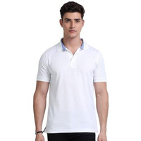 Greg Norman Golf Polo For Men | Casual Half Sleeves Plain Collar T-Shirt | Stylish White