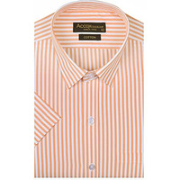 Accox Men's Striped Half Sleeves Regular Fit Cotton Formal Checkred Shirts(Gcr48_46) Multicolour