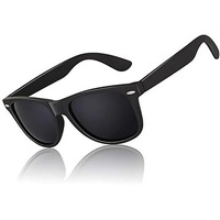 Black Jones Wayfarer Polarized Sunglass For Men And Women Black Color Pack Of 1 Medium