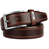 Flyer Men's Leather Belt (Formal/Casual) (Colour -Brown) (Size -36) Buckle Adjustable Size Genuine Leather (Br1512-36) (Pack Of 1)