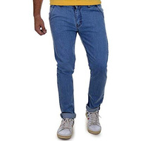 Ben Martin Men's Slim Fit Stylish Stretchable Cross Pocket 38 Size Light Blue Casusal Denim High Rise Jeans Pant For Men, Jj9-5