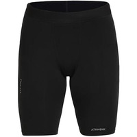 Athmonk 4-Way Lycra Compression Shorts For Men | Tight Skin Fit, Non Padded | Cycling Running Workout Gym Cricket Football Sports | Tummy Tuck Recovery Muscle Support | Quick Dry Anti-Chafe (Black,Xl)