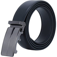 Labnoft Men's Auto Lock Pu Leather Belt (Belt-046-Black)