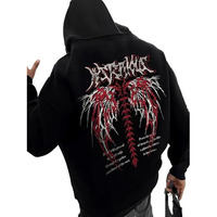 Thalasi Men's Cotton Neck Hooded Sweatshirt (Hd_113_Black