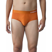 Damensch Men Deo-Soft Supima Modal Briefs-Pack Of 1-Gold Flame-Medium