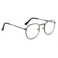 Royal Son Full Rim Round Spectacle Frame For Men And Women (Transparent Lens)