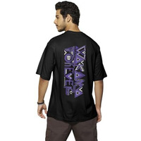 Bewakoof Men Oversized Fit T-Shirt 1154268 Black L