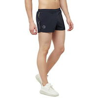 Truerevo Men's Running Shorts, Navy Blue, Large, 2" Inseam, 3 Pockets
