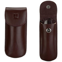 Adamis Genuine Leather Hard Shell Men And Women Spectacle Holder, Convertible To Soft And Flexible Spectacle Pouch With Removable Leather Shell. Durable For Sunglass, Reading Glasses. Size 7 X 16