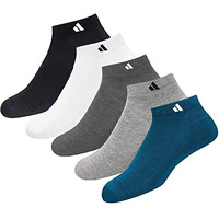 Sjeware Polyester Blend Men And Women Solid Ankle Length Socks (Pack Of 5) Sjw-2028, Assorted