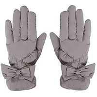 Fabseasons Water Resistant Winter Gloves With Touchscreen Finger For Girls And Women, Fits For 10 Years & Above