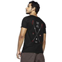 Bewakoof Men's Graphic Printed 100% Cotton T-Shirt - Regular Fit, Round Neck, Half Sleeves Black
